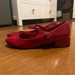 Red steve madden mary jane’s